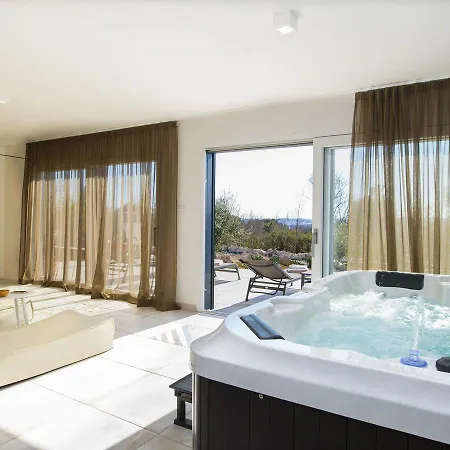 Villa With Swimming Pool Outdoor Kitchen Sauna Jacuzzi Play Area And Sea View